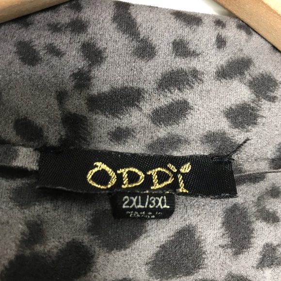 ODDY Spotted Cheetah Vegan Suede Moto Jacket 2xl /3xl - Picture 7 of 8